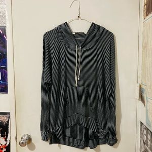 Brandy Melville Striped Hoodie
